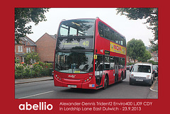 Abellio - London - 9459 - reg. LJ09 CDY - Dulwich  - 23.9.2013
