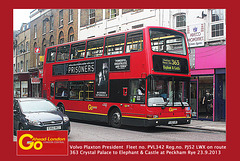 Go Ahead - PVL 342 - PJ52 LWX - Peckham - 23.9.2013