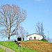 Farmhouse on hill