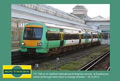 Southern 171 726 - Eastbourne - 18.12.2013