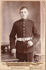 Young Gunner, Royal Artillery, Plymouth, c1900.