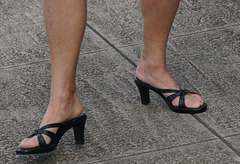 mature feet in callisto heels