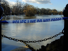 Windsor Floods XF1 Police Line Do Not Cross