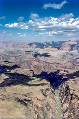 The Gorge, Grand Canyon, Sept. 1978 - Heli view