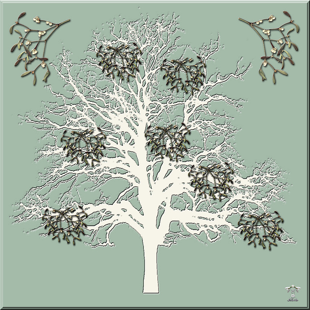 The Mistletoe Tree Christmas  ~Under The Mistletoe ~ Yuletide Blessings