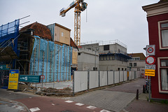 Building work for the new music centre