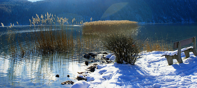 The quiet place at the Weissensee in winter. ©UdoSm