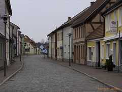 Straße auf Usedom, Stadt Usedom