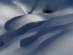 Sensuous curves of snow