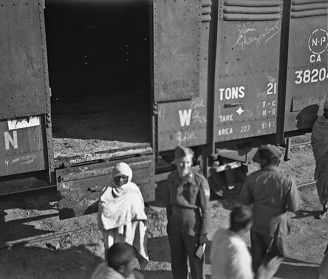 Last train out - India c1946