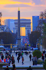 Obelisque, Avenue des Champs Elysees, Arc de Triomphe de l'Etoile