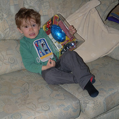 Dexter with his Easter Egg