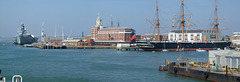 Panorama Portsmouth dockyard - Aug 2008