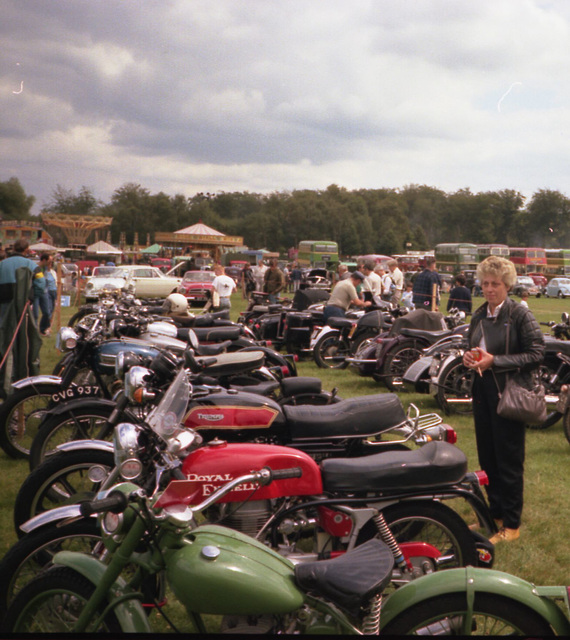 Image9 Pat with Royal Enfield & Triumph Rushmoor 1987