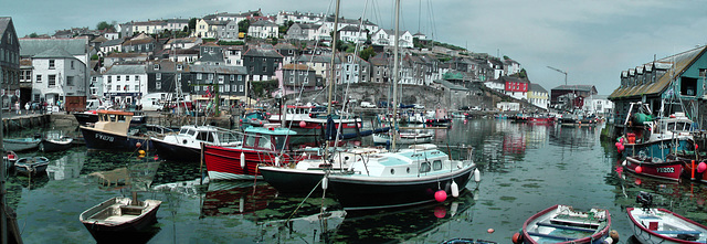 Mevagissey Harbour Panorama