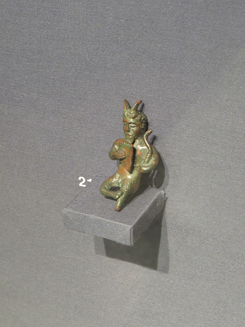 Museum Carnuntinum : figurine en bronze de Pan.