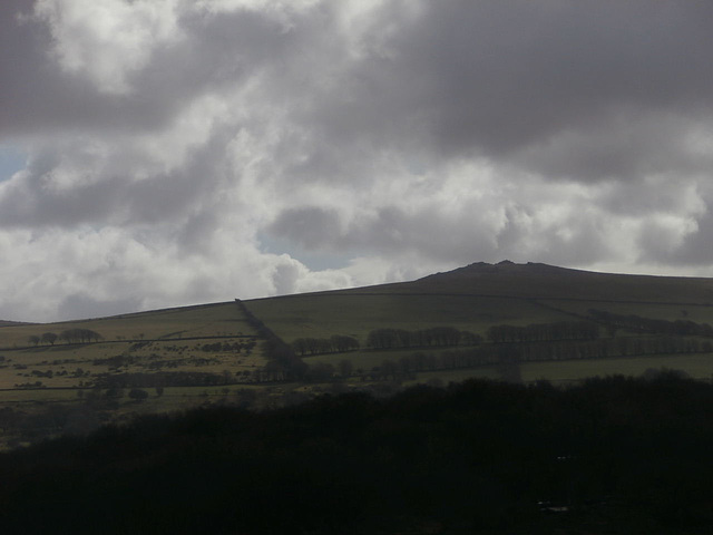 Brooding clouds over the tor
