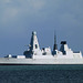 Type 45 Destroyer HMS Defender (D36) in Weymouth Bay