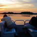 Sun setting Clayton Lake Ontario