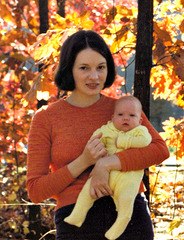 Mary and Elise, October, 1975