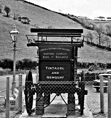 Tintagel to Newquay Old coach on the road North Devon 1962