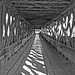 Clarkson Covered Bridge in Black and White