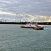 Isle of Wight ferry Red Funnel Red Osprey and Svitzer Sarah