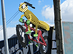 Sign for Putaruru cycle and Sports shop