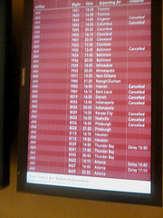 Toronto Pearson Airport Cancellations 12-22-13, Toronto, Ontario, Canada, 2013