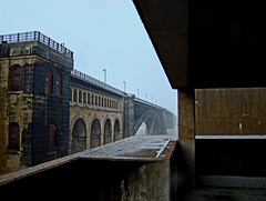 Eads Bridge in the Rain