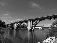 Broad Street Bridge in Black and White