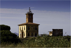 maremma - building at Ombrone river mouth