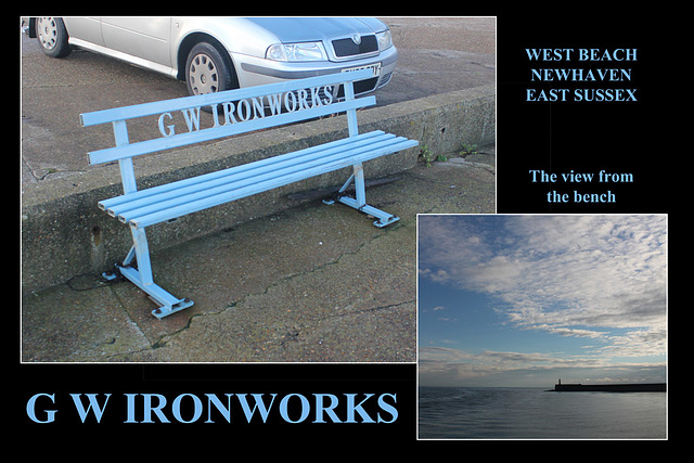 G W Ironworks bench - Newhaven - 30.1.2014