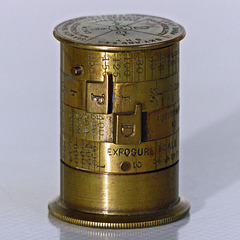 Old brass exposure meter