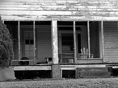Porch in Black and White
