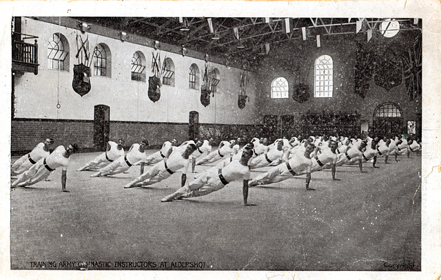Training Army Gymnastic Instructors at Aldershot,c1900