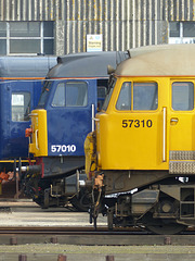 Class 57 at Eastleigh (3) - 24 March 2014