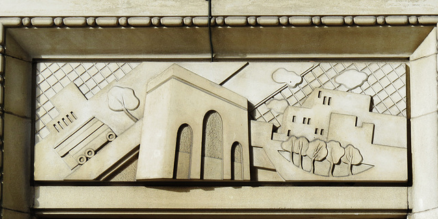 relief on evelyn court, stourcliffe street, london