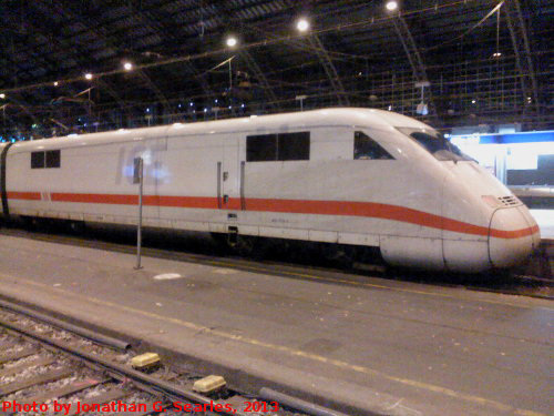DB Class 402 ICE in Koln Hbf, Koln, North Rhine-Westphalia, Germany, 2013