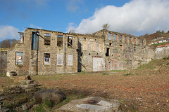 Derelict textile mill, near Todmorden, West Yorkshire