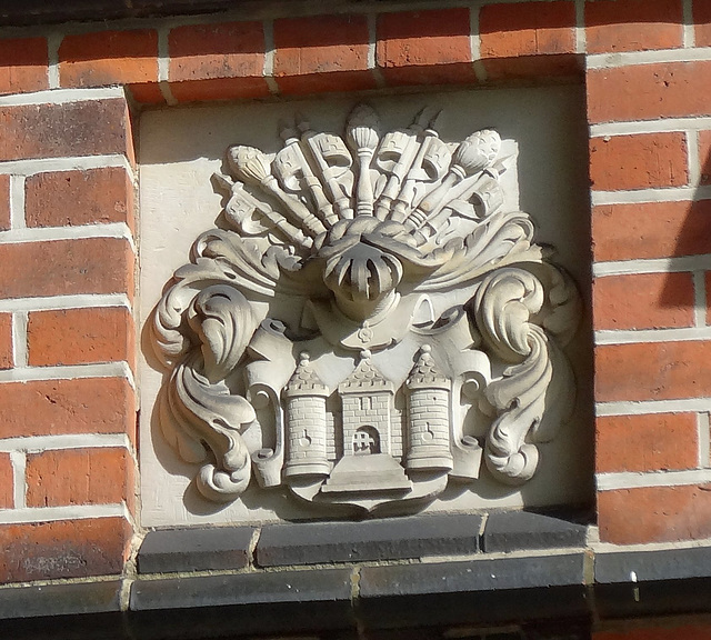 Wappen am Schloss in Bergedorf