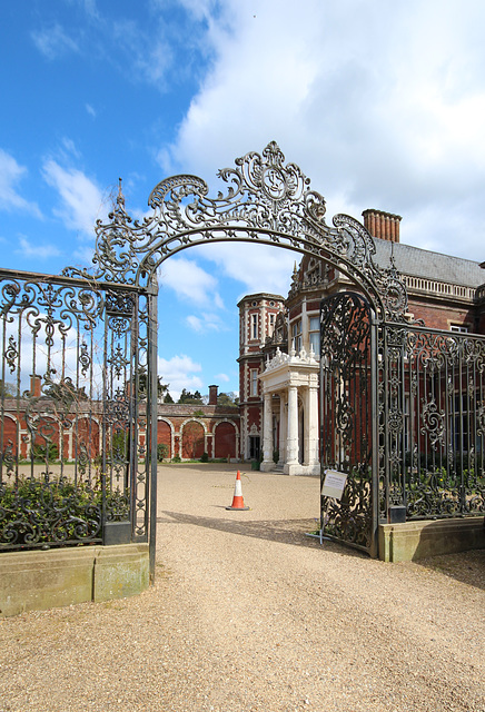 Entrance Courtyard, Lynford Hall, Norfolk