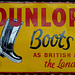 'Dunlop Boots' Advertising Sign