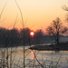 Sun Rising Over the Vltava River