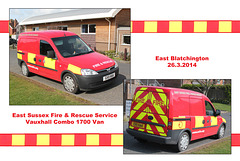 ESFRS Vauxhall Combo 1700 Van - East Blatchington - 26.3.2014