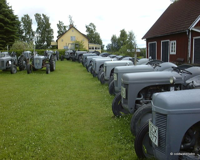 The Ferguson tractor collection on a farm near Borensberg, Sweden