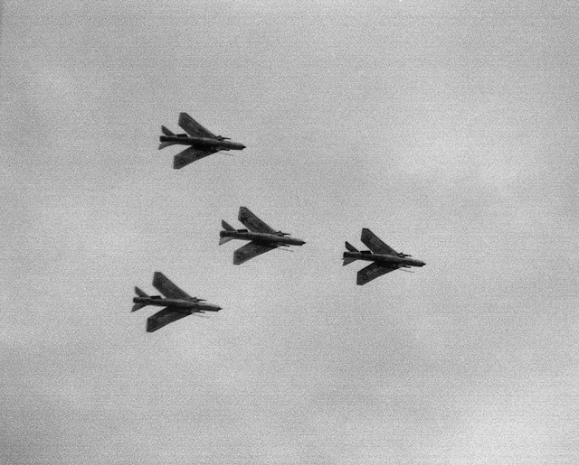 Finningley Lightning formation September 1972