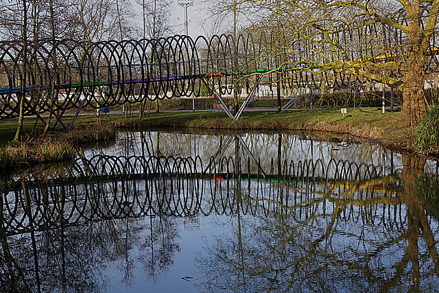 20140214 0112VAw [D-OB] Spiral-Brücke, Kaisergarten, Oberhausen