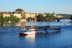 Sunny Saturday Afternoon On the Vltava River