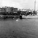 Panorama of transport docked in India c1945